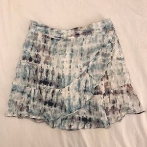 Tie dye ruffle skirt